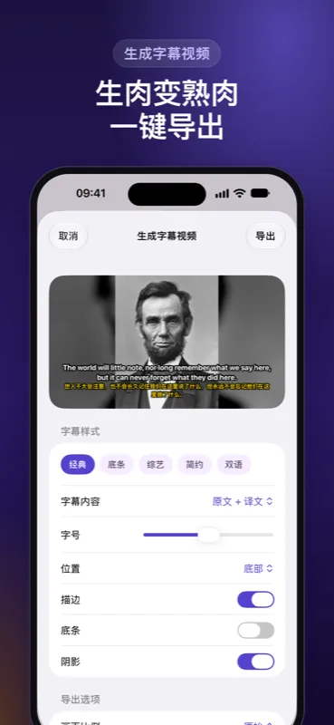 RecAi 导出界面